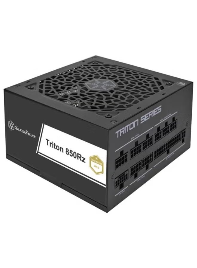SilverStone مزود طاقة تريتون 850R GM 850W ATX 3.1 PCIe 5.0 كامل التعديل، كفاءة ذهبية من Cybenetics، حماية OVP/OCP/UVP/OTP/SCP، تصميم مدمج للألعاب وأجهزة الكمبيوتر عالية الأداء | SST-TR850R-GM - Image 2